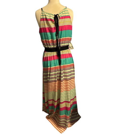 Gibson Latimet Striped Multicolor Sleeveless Dress - Picture 3 of 6